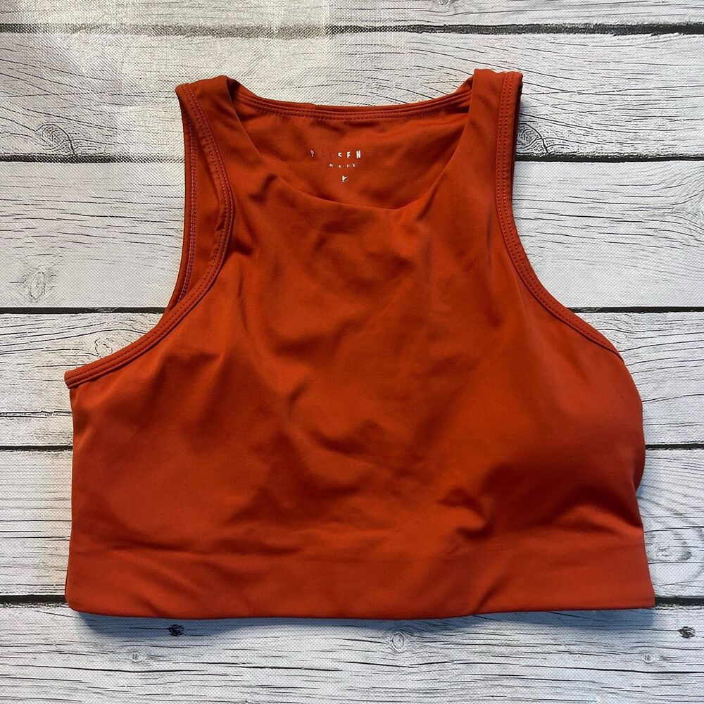 All Fenix Rise Racerback Yoga Red Sports Bra - Picture 2 of 6